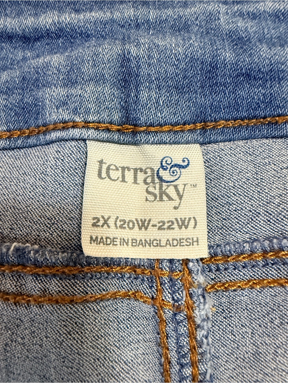 Terra & Sky 2x denim pull on shorts bundle of 3 - Picture 10 of 16